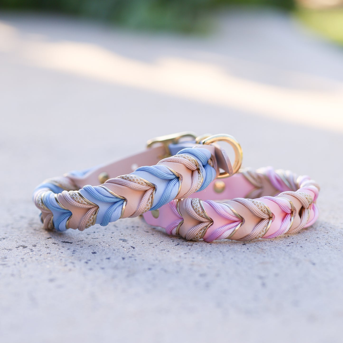 Braided paracord collar - Sand