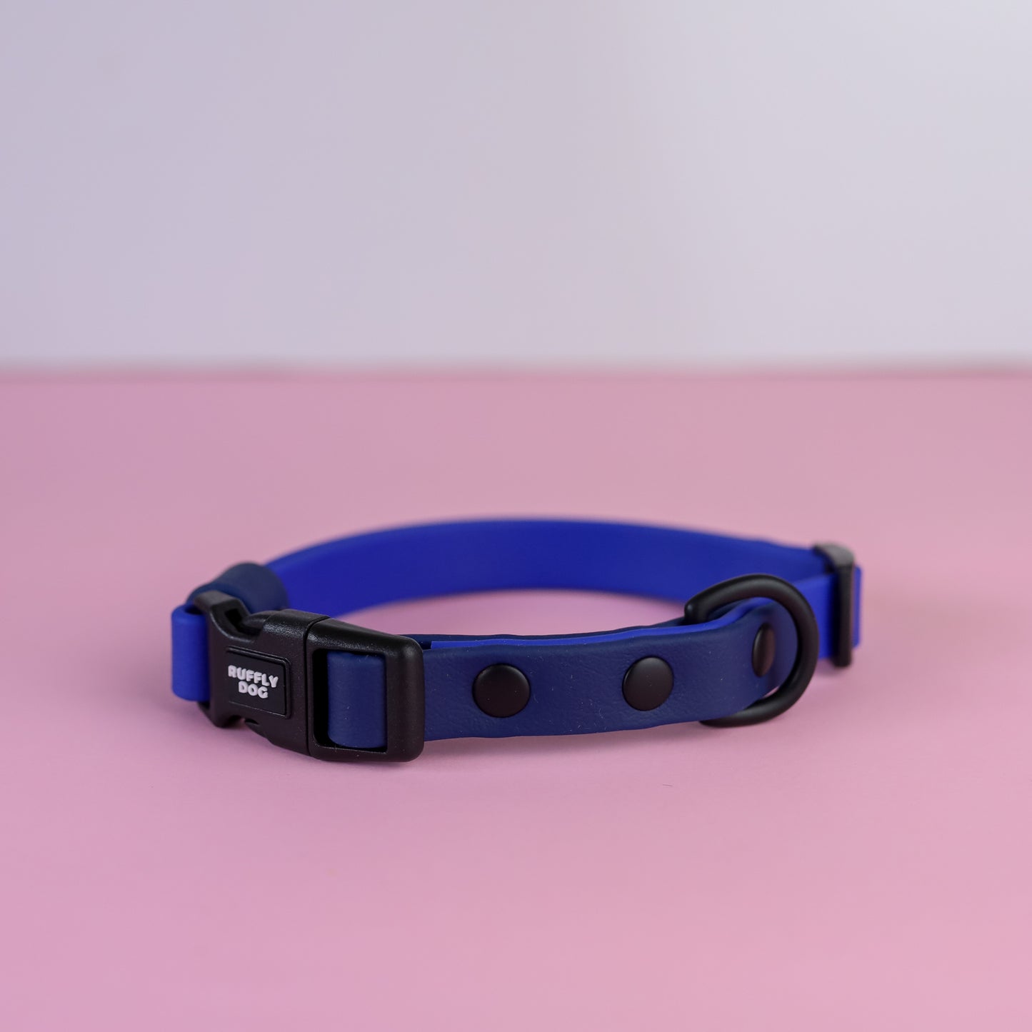 Sample sale 16mm adjustable collar sky blue & navy S 32-40cm