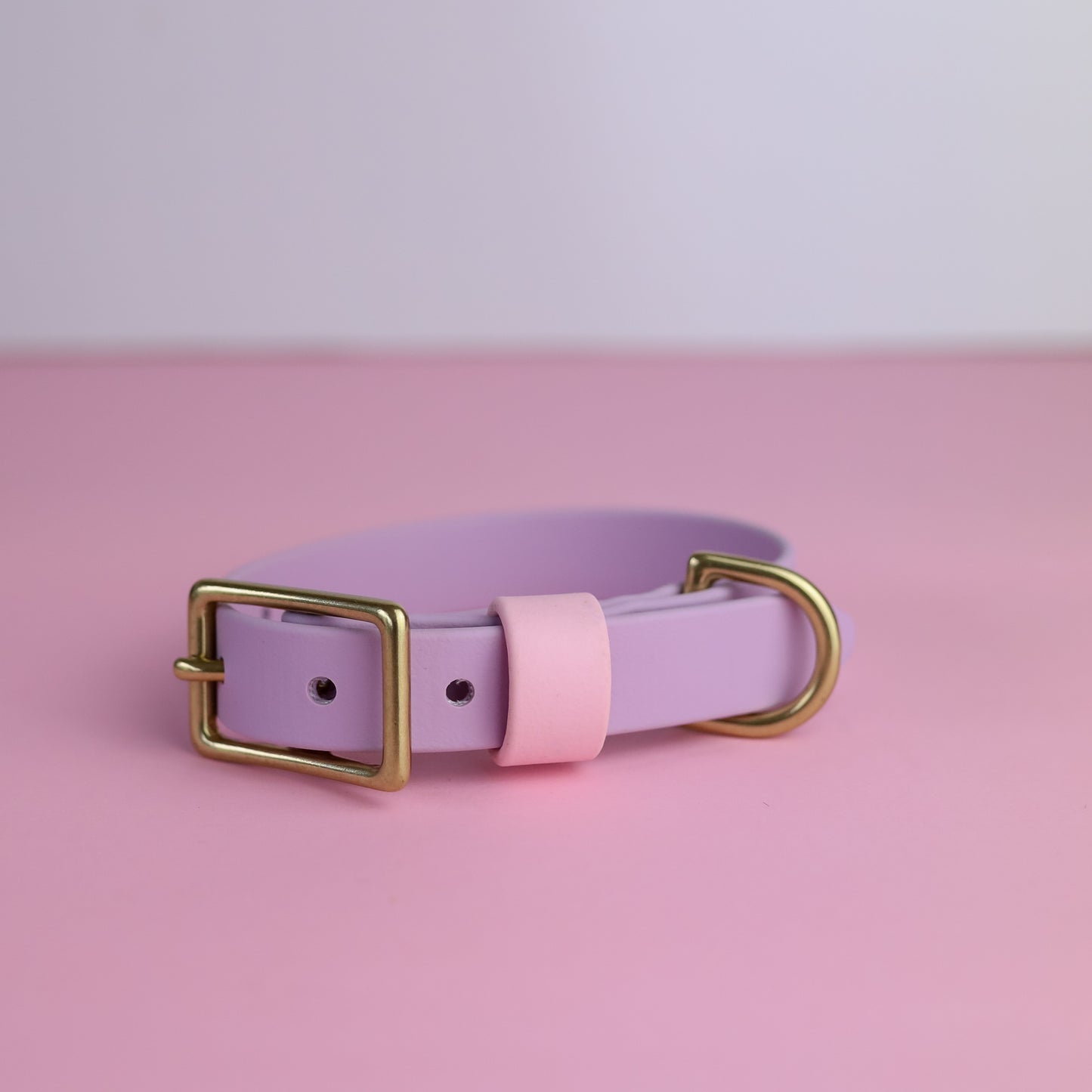 Sample sale 19mm flat collar lilac & dusty pink 24-30cm