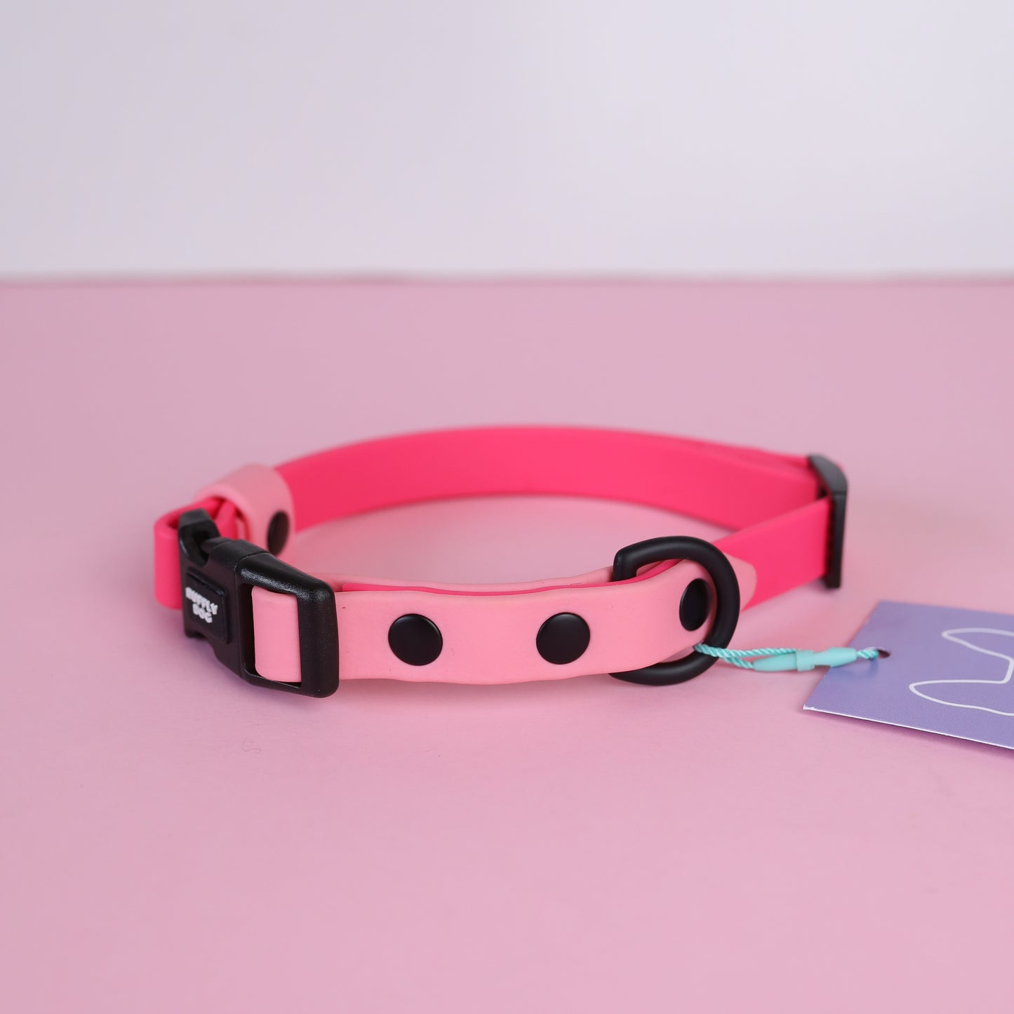 Sample sale 16mm adjustable collar pink & bubblegum XS 25-30cm