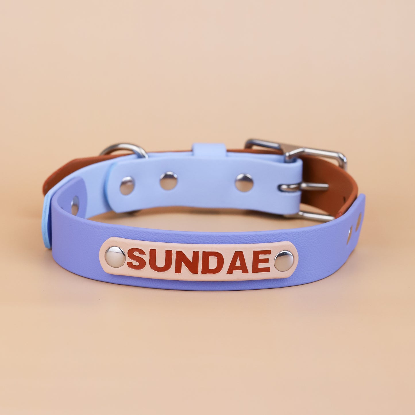 Custom Classic flat collar - Tri colour