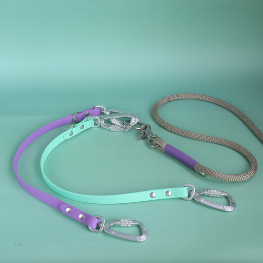 Custom  Ruffly dog leash splitter / multi dog walking system