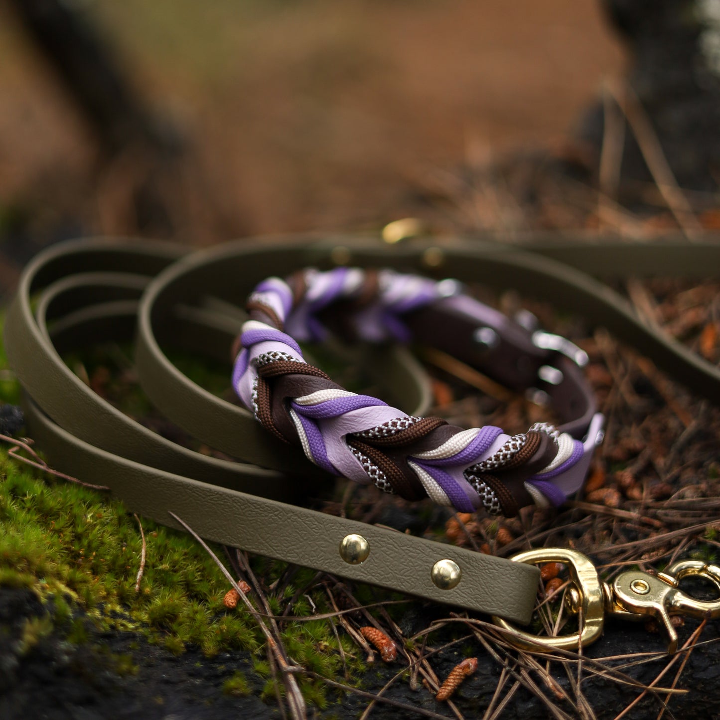 Mist Braided paracord collar