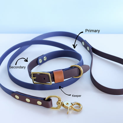 Classic flat collar - two tones