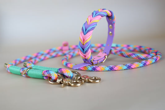 Candyland Braided paracord collar