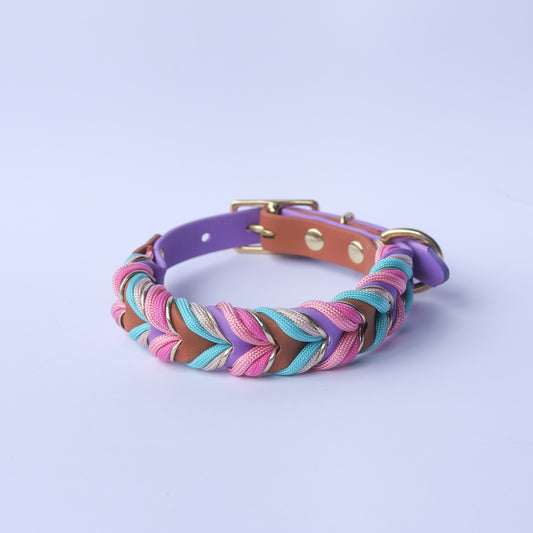 Braided paracord collar - Sugar dreams