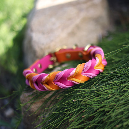 Sunset fire Braided collar