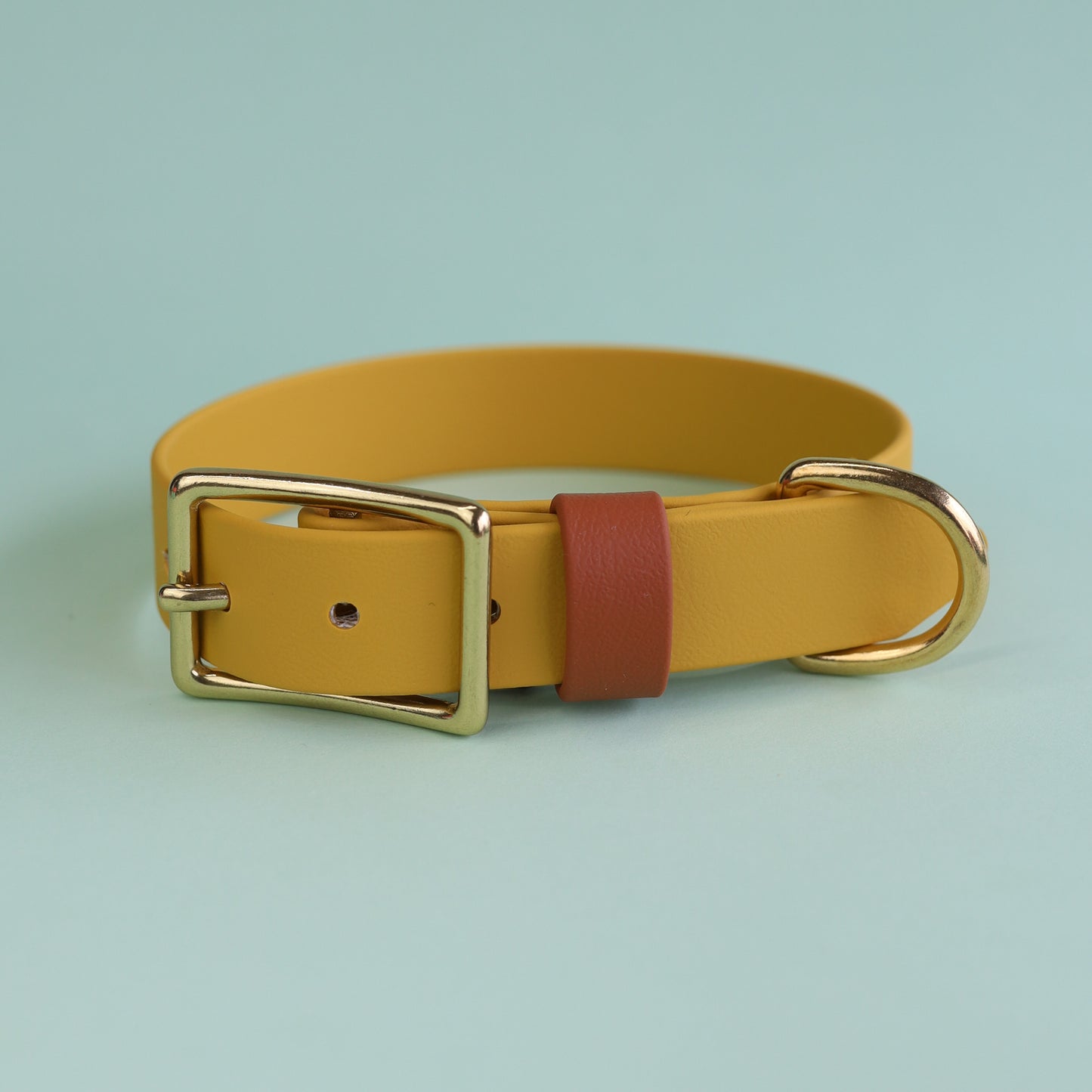 Premade flat collar - Mustard
