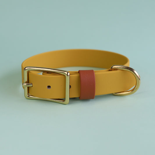 Premade flat collar - Mustard