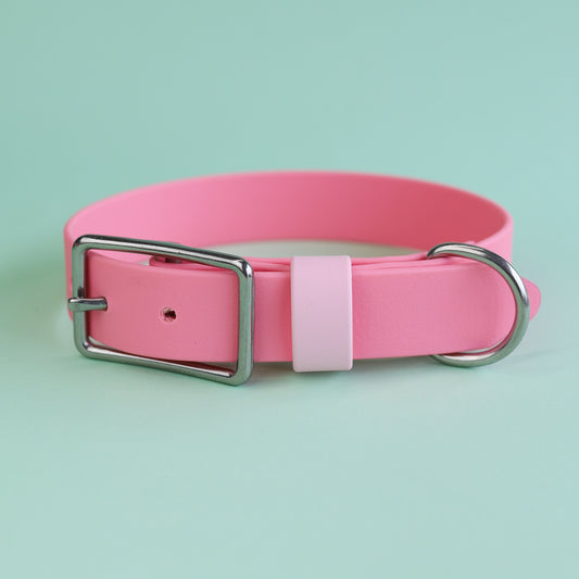 Premade flat collar - Bubblegum