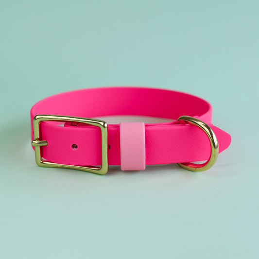 Premade flat collar - Pink
