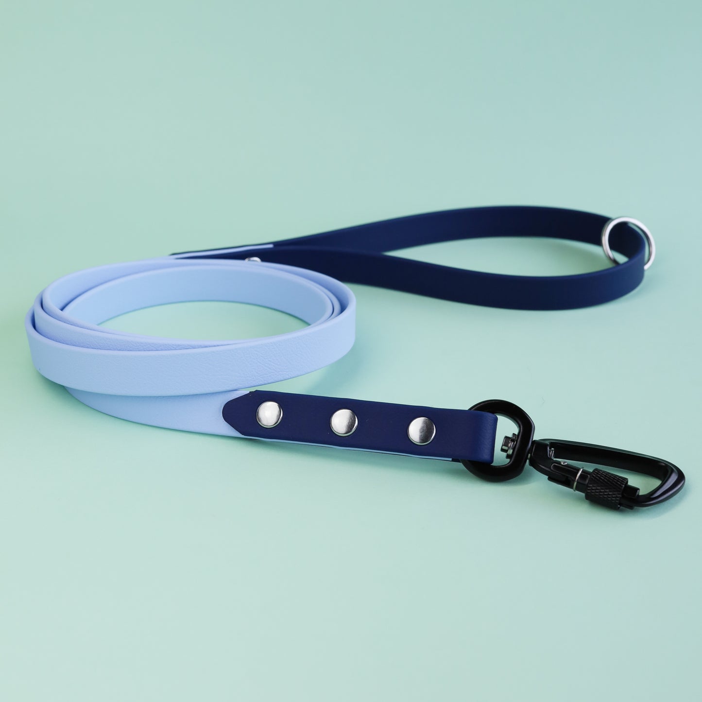 Premade waterproof leash 120-180cm - Polar / navy