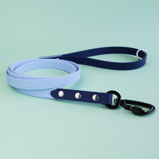 Premade waterproof leash 120-180cm - Polar / navy