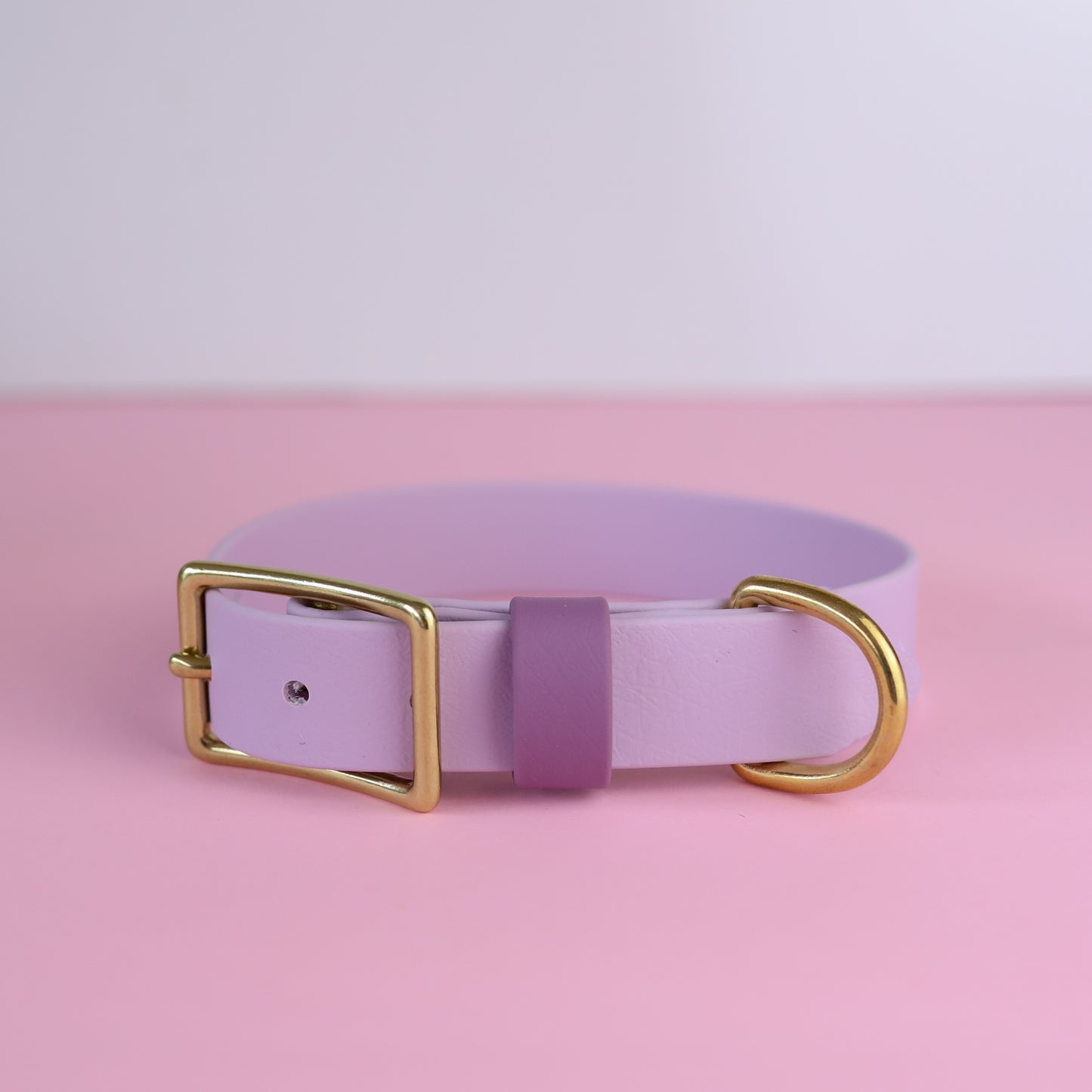 Sample sale 25mm flat collar lilac & mauve 33-39cm