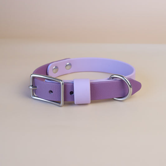Premade flat collar - Lilac / mauve