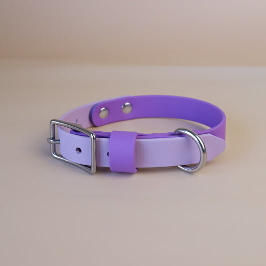 Premade flat collar - Amethyst / lilac