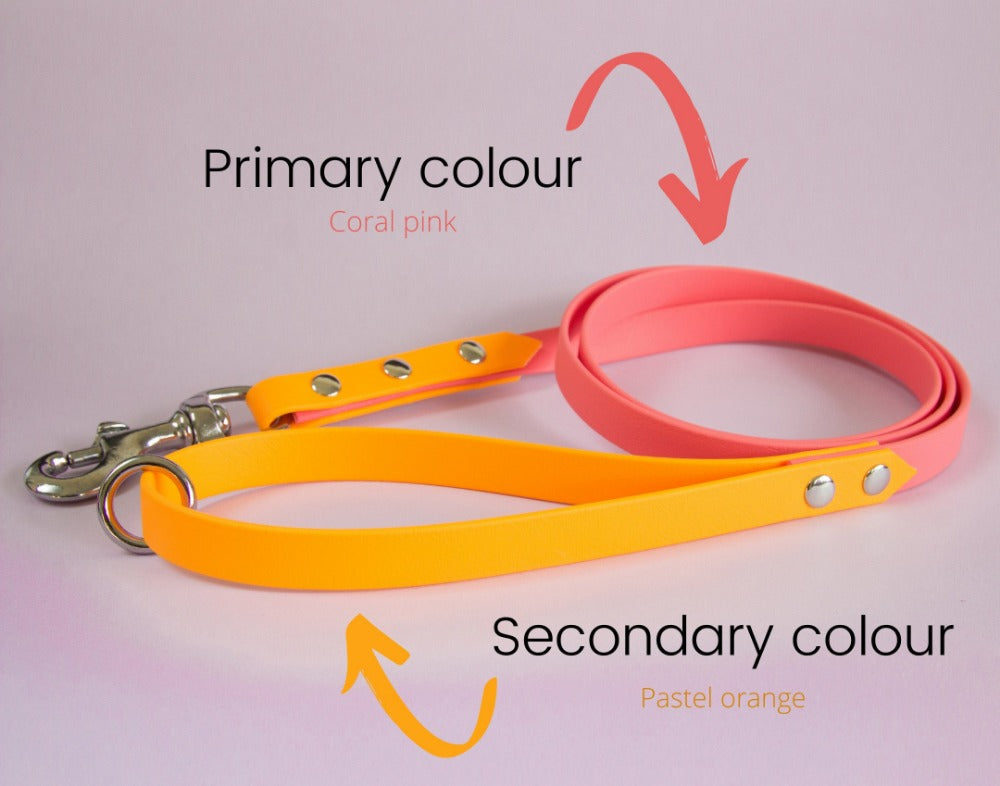 Two tone waterproof leash 120-180cm